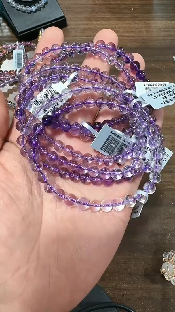 【闪购商品】水晶手链未镶嵌匝2608 6mm多样性发一件