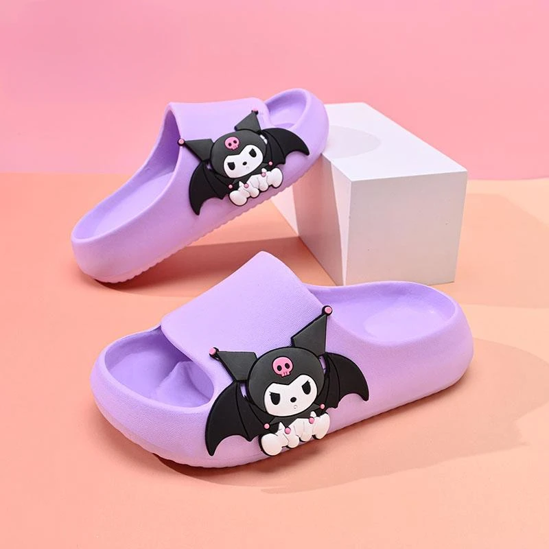 儿童拖鞋女童凉拖鞋2025新款秋季中大童女孩子女宝宝可爱室内紫色