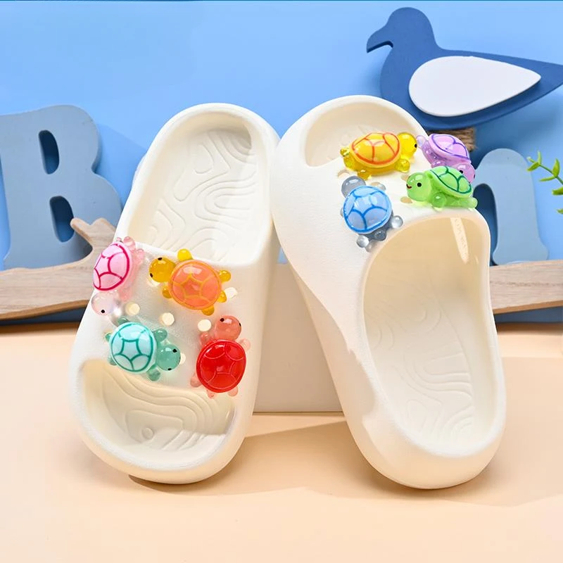 儿童拖鞋小乌龟男童凉拖鞋女童小童秋季新款小孩室内防滑居家软底