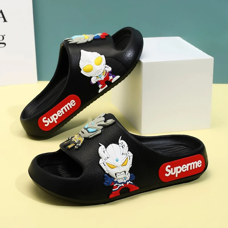 奥特曼儿童拖鞋男童浴室洗澡防滑防臭亲子宝宝家居室内软底中大童