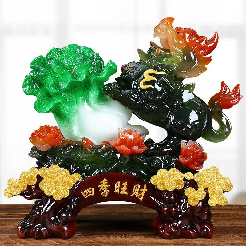 开业送礼高档大摆件百财貔貅四季旺财店铺办公室家居客厅招财摆件