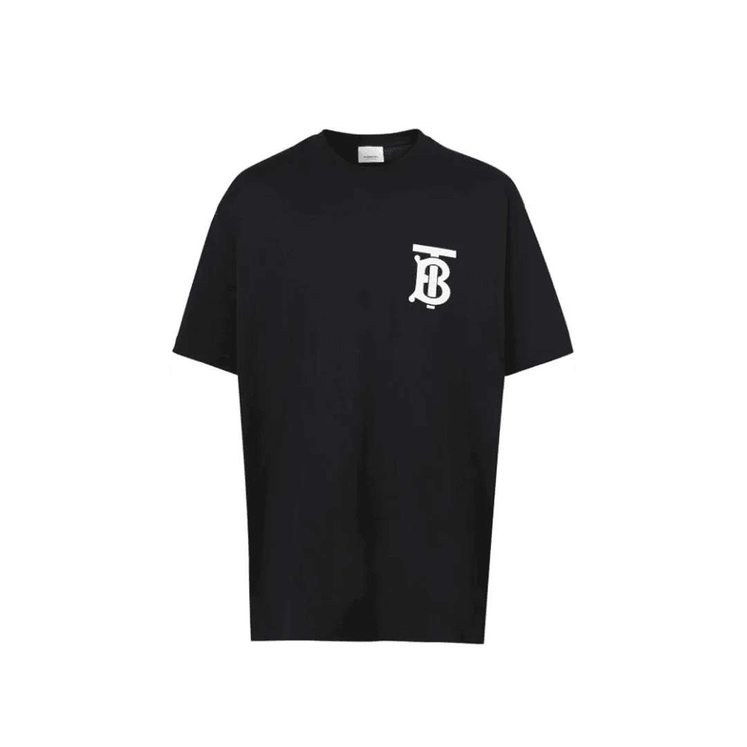 BURBERRY/博柏利TB字母马蹄铁标志Logo 落肩袖T恤 男款