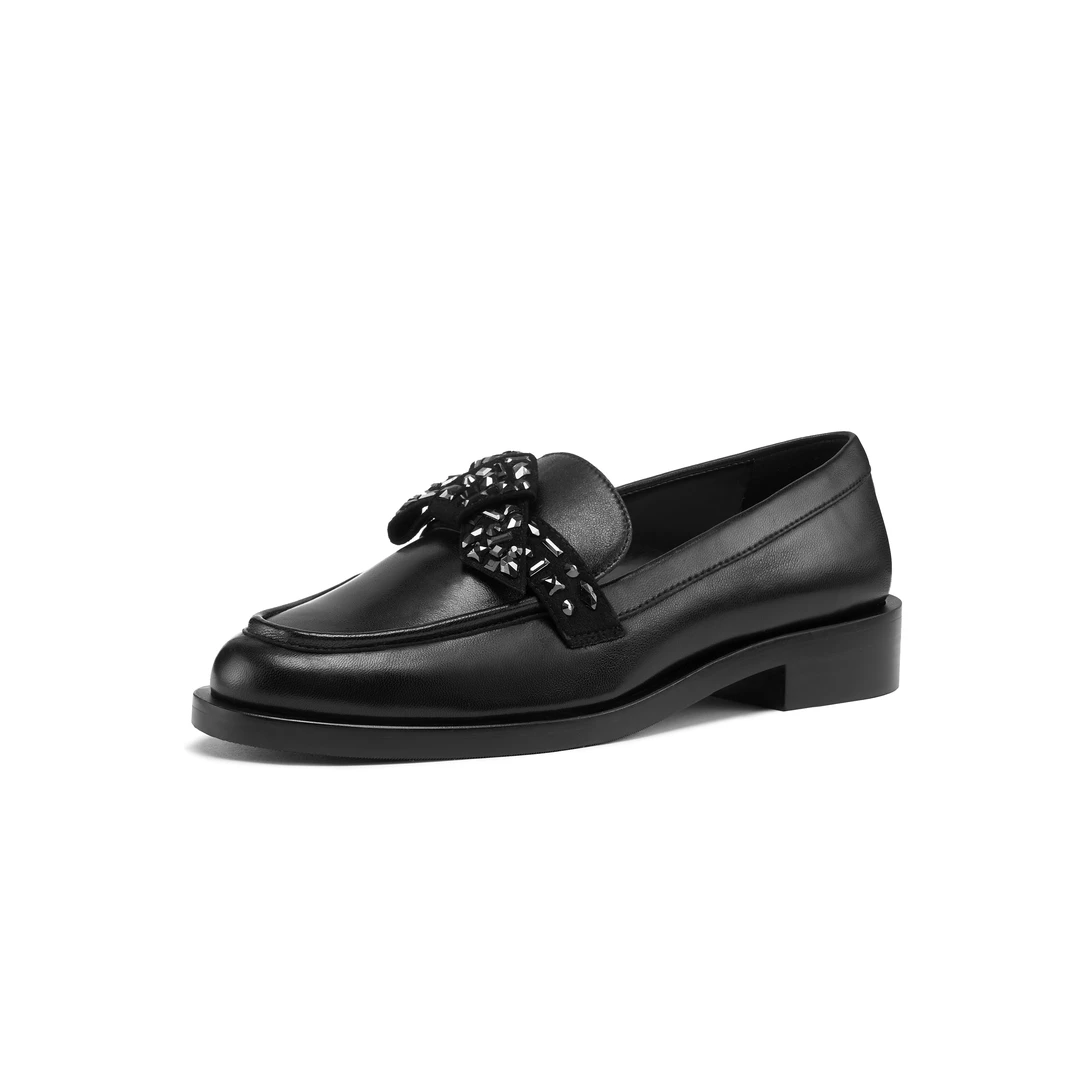 【小水专属】SW CRYSTAL KNOTABOW LOAFER 乐福鞋