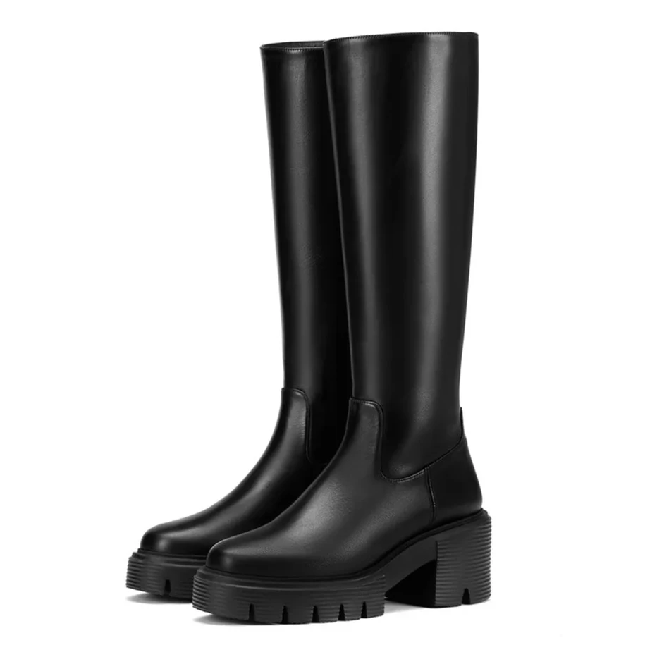 【沈阳卓展】SOHO KNEE-HIGH BOOT黑牛皮长靴