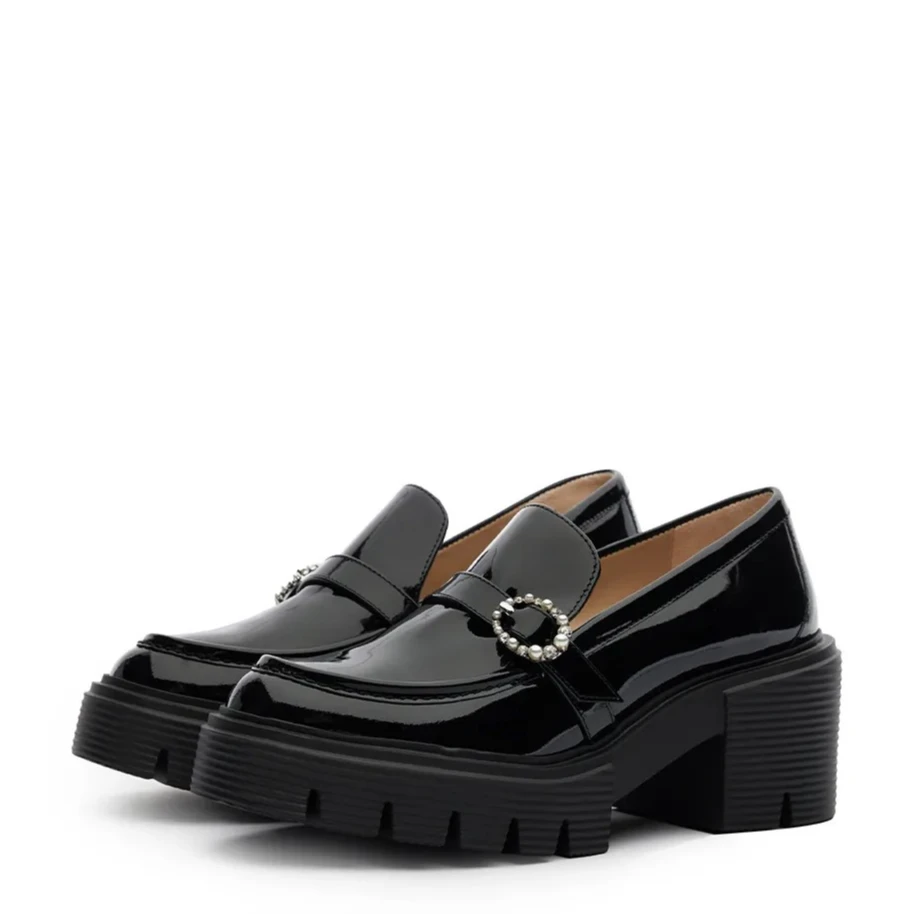 StuartWeitzman【商场同款】SW SOHO LEIGHTON LOAFER 搭扣乐福鞋