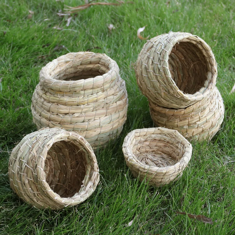鸟窝草编草窝虎皮鹦鹉窝椰子窝鸟巢品用具小鸟窝鹦鹉繁殖箱窝用