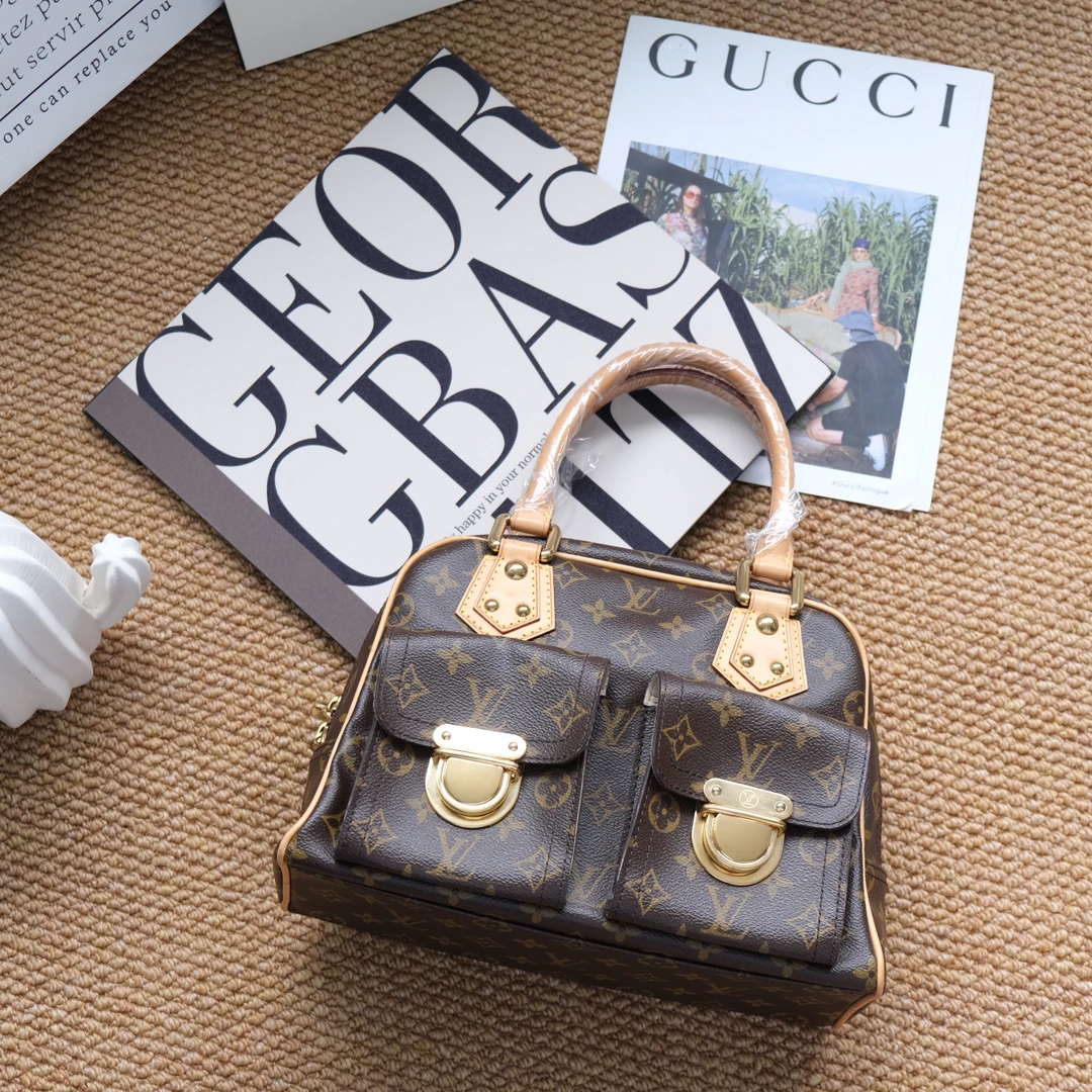 95新 LouisVuitton/路易威登 老花曼哈顿手提包4483854
