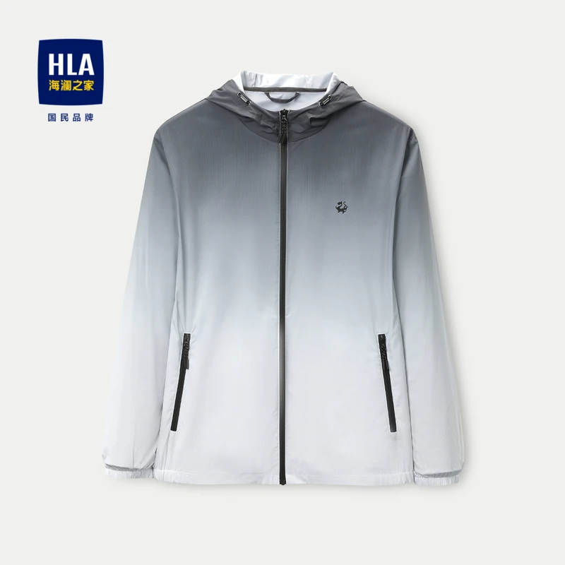 HLA/海澜之家龙腾九州IP系列夹克轻薄便携防晒衣外套男