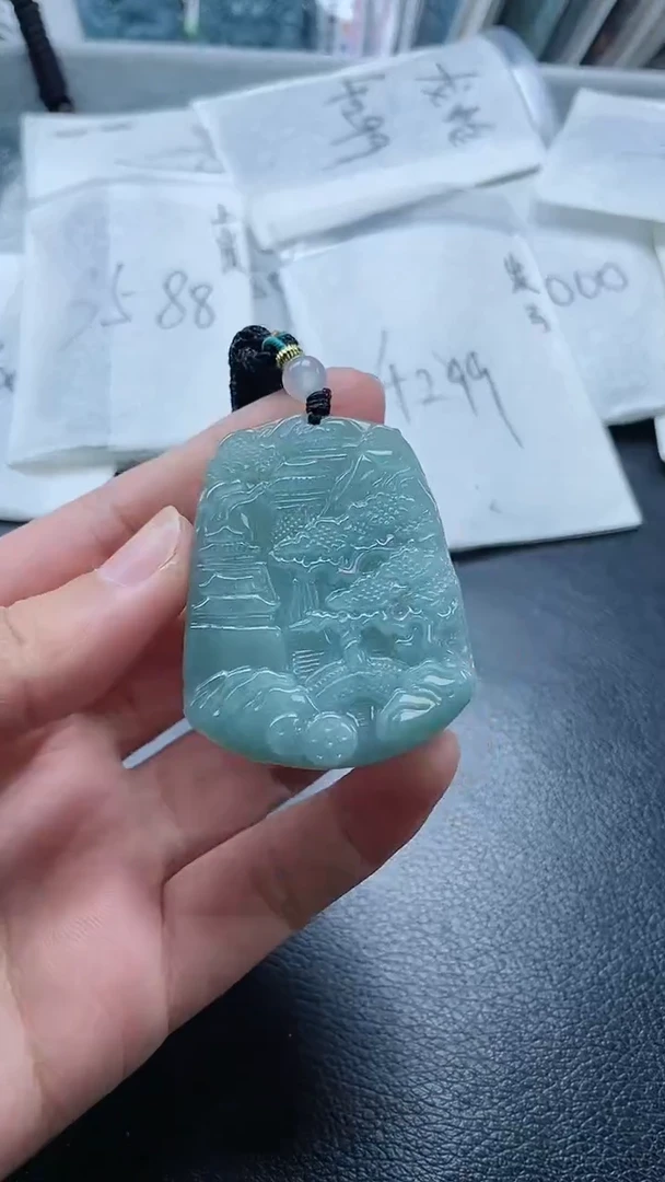 【闪购商品】翡翠颈饰未镶嵌多样性发货一件发货-大山水