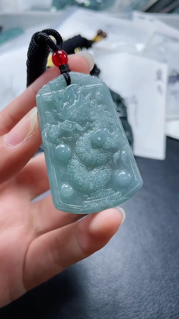 【闪购商品】翡翠颈饰未镶嵌多样性发货一件发货-龙牌