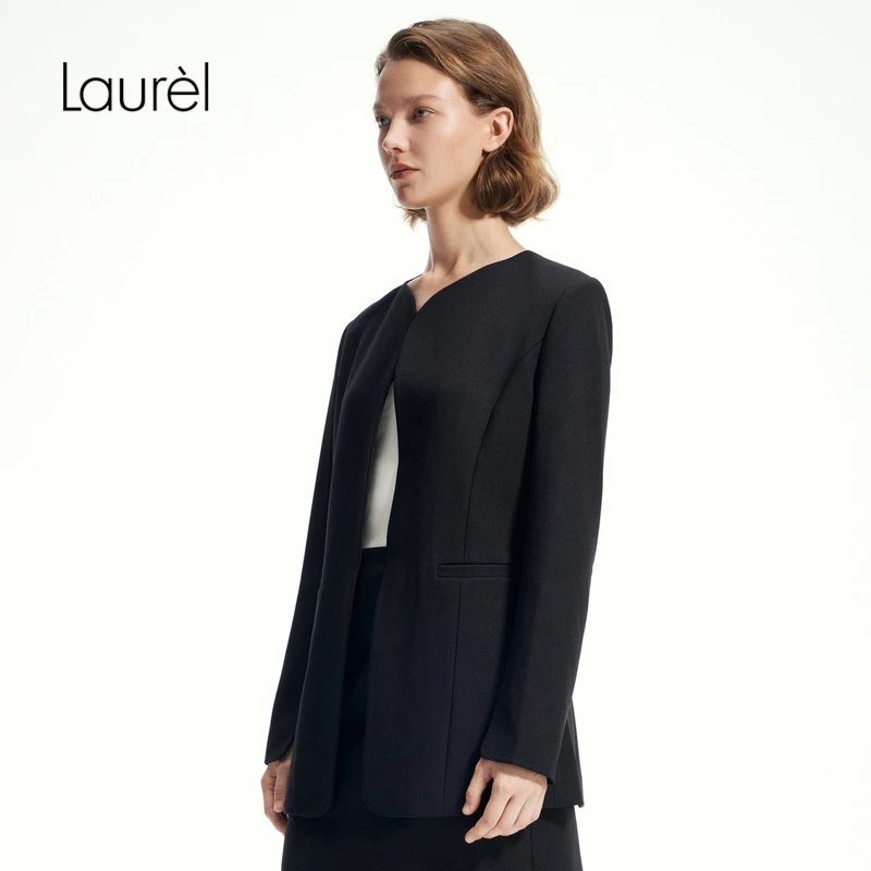 Laurel立体无领西装女LWD343T05700