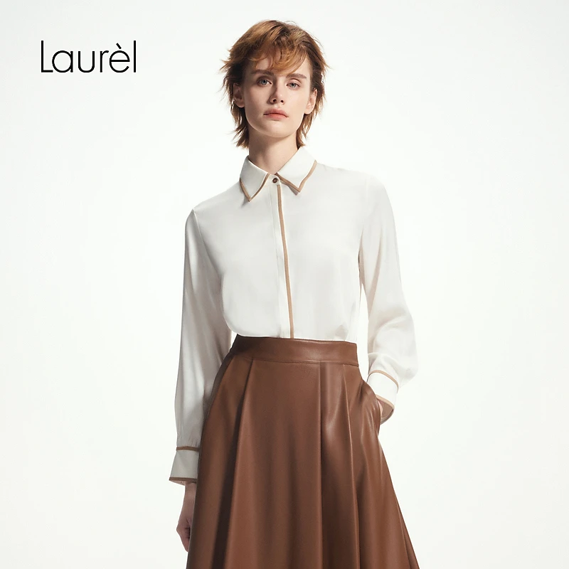 Laurel【桑蚕丝】早秋新款气质桑蚕丝衬衫女LWD353C00300