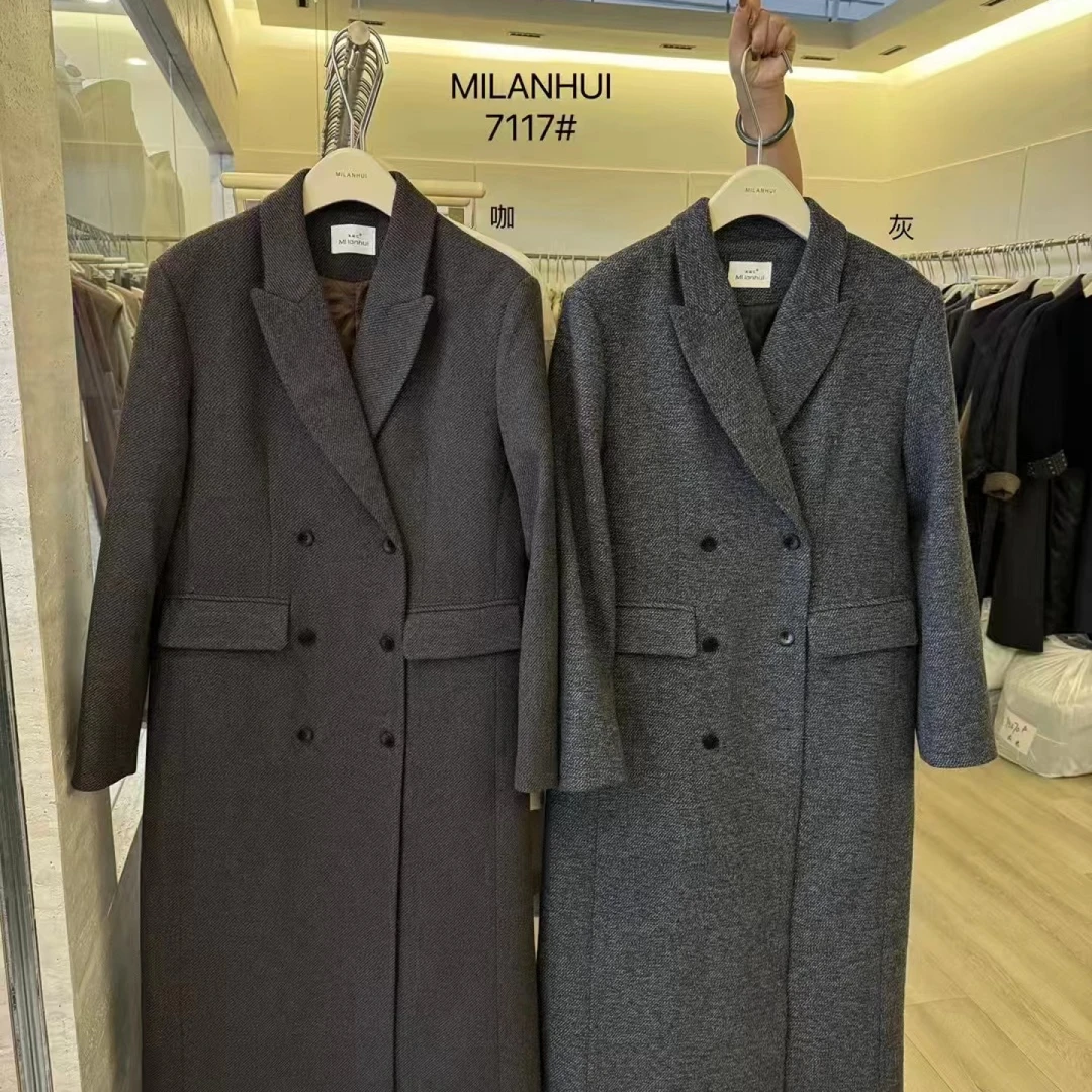 【 雨•美 推荐 】7117韩版百搭中长款风衣外套