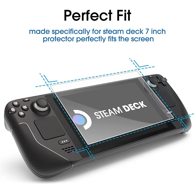 适用Steam Deck钢化高清玻璃膜Steam deck主机屏幕保护膜游戏配件