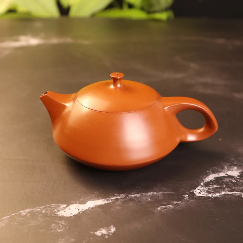 吴天淋制 纯全手工守智玉兔壶潮州手拉壶 原矿朱泥紫砂壶功夫茶具