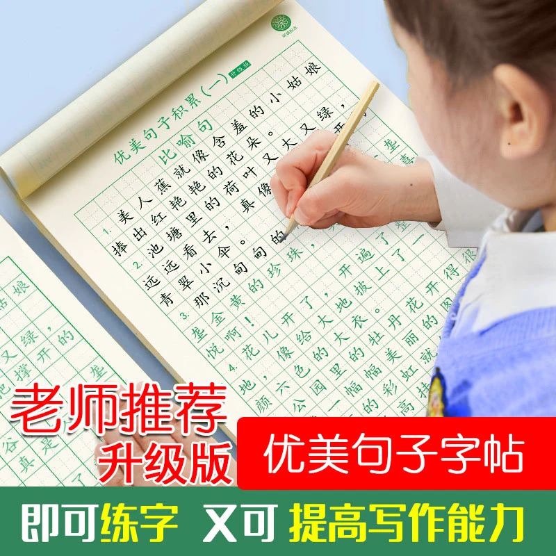【全套4本】每日优美句子积累练习 语文修辞手法教你写作文训练