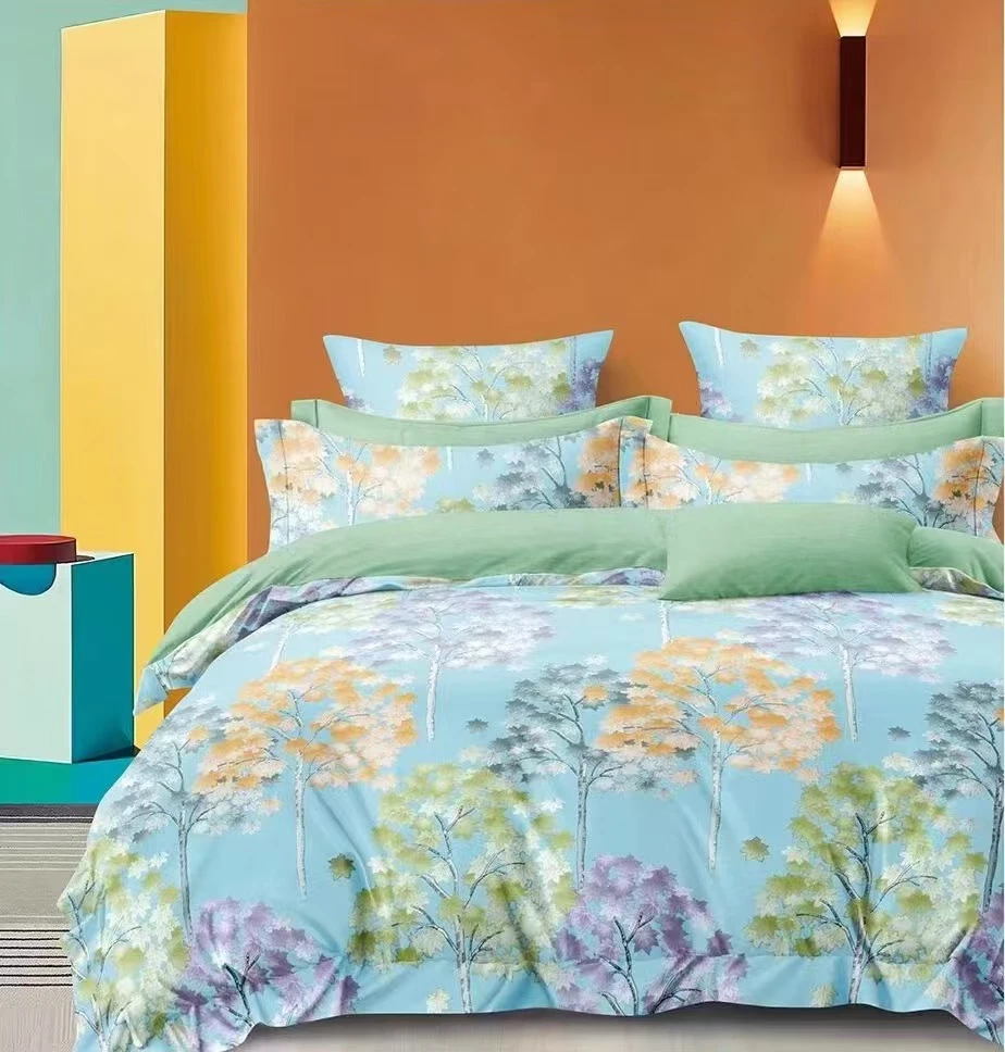 磨毛亲肤柔软-床单-发财树