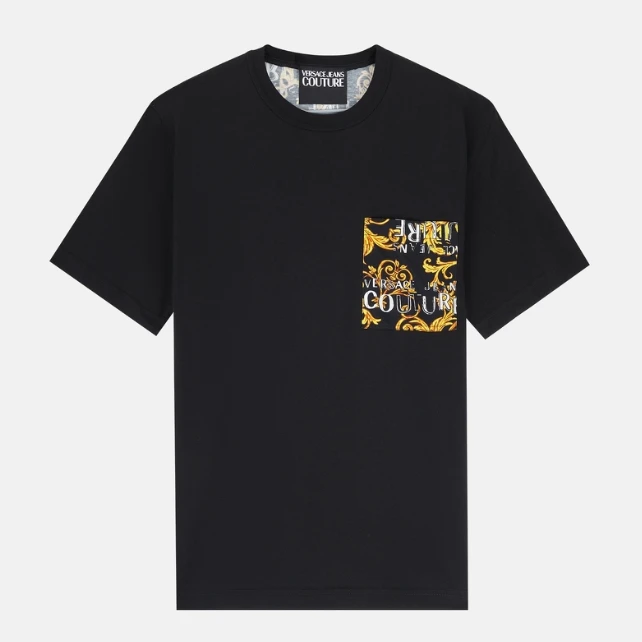VERSACE JEANS COUTURE男士时尚夏季印花T恤