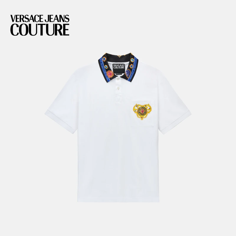 VERSACE JEANS COUTURE 男士Heart Couture Polo衫