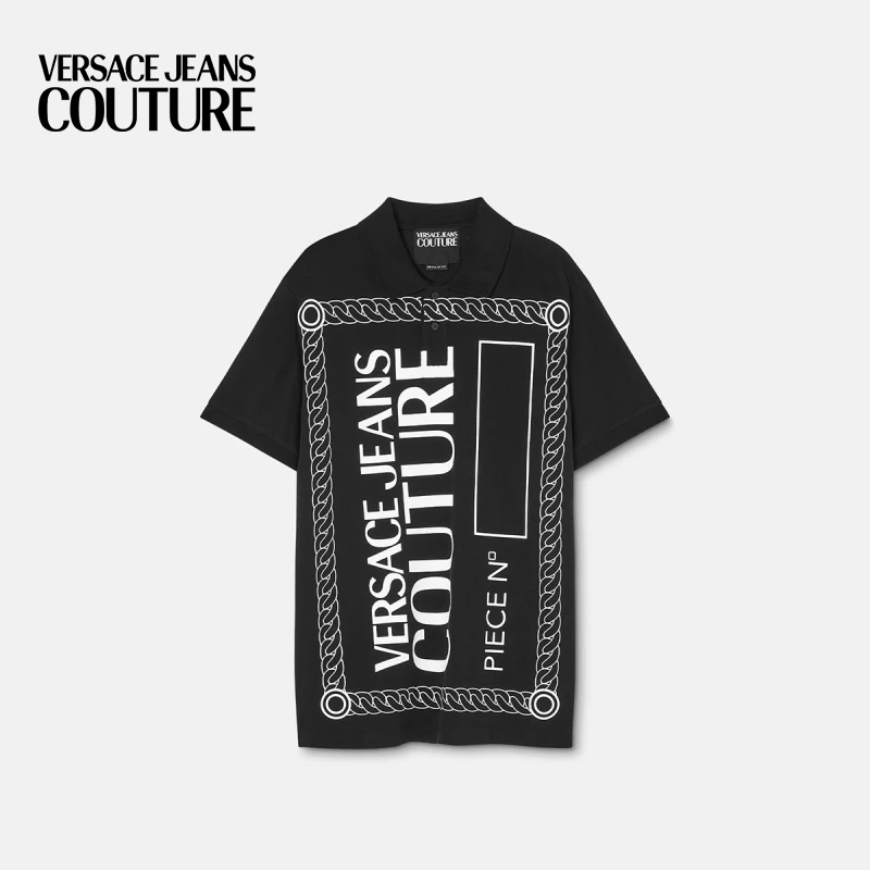 【新品】VERSACE JEANS COUTURE 男士Number Logo Polo衫