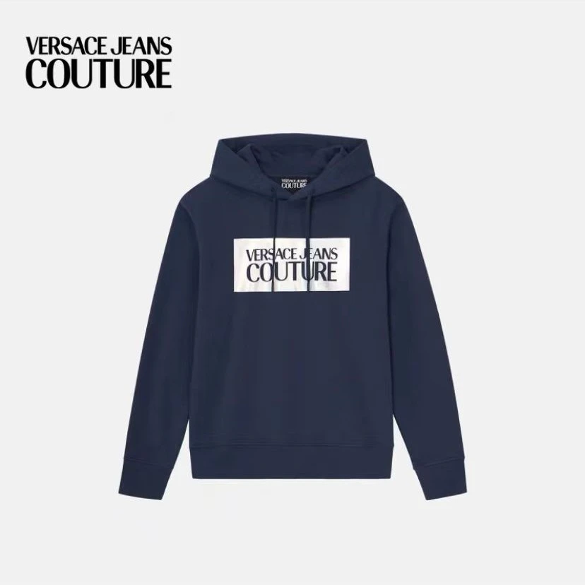 VERSACE JEANS COUTURE 男士卫衣百搭连帽衫