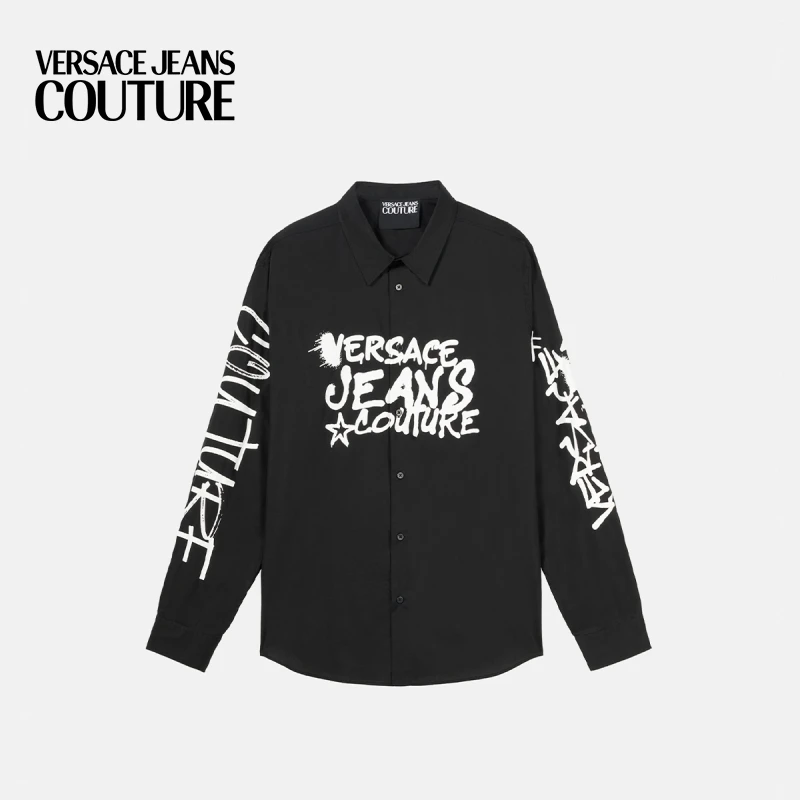 VERSACE  JEANS COUTURE 男士Graffiti衬衫