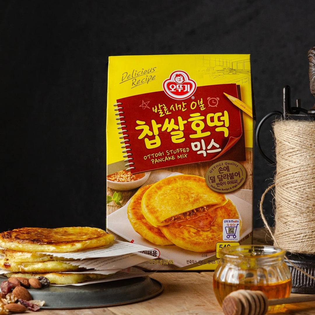 【律哥推荐】韩国进口不倒翁糯米饼粉540g营养
