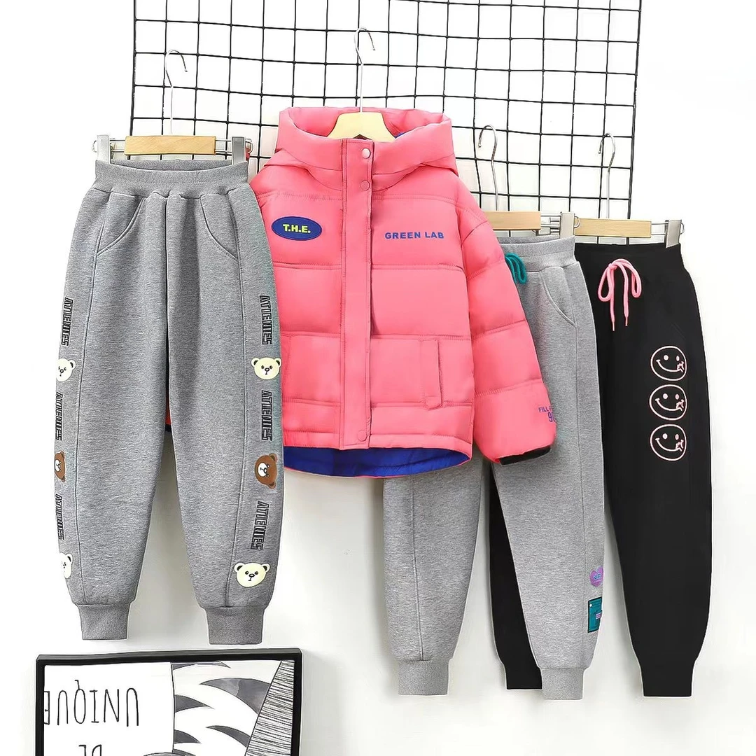 贝叮熊【4】【加绒加厚】男女童中大童休闲运动裤