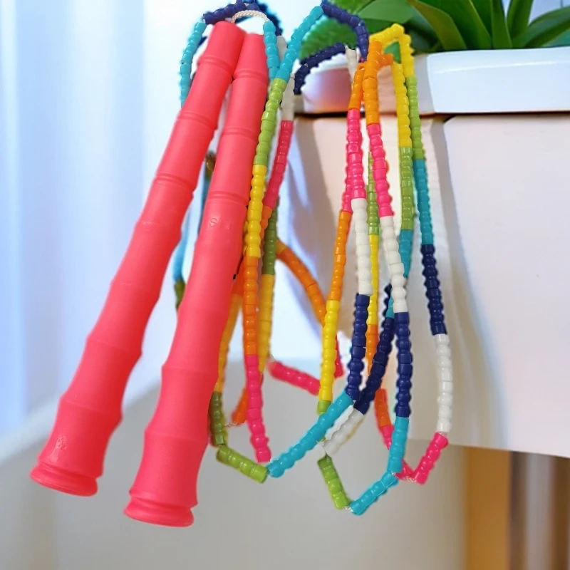 获冠牌中小学速度比赛专用花样竹节跳绳幼儿园儿童初学珠节跳绳操