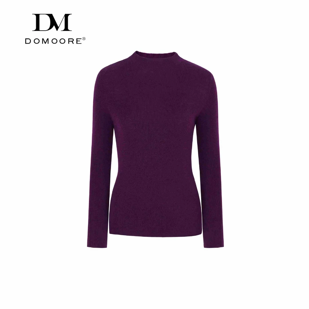 柜里669   DOMOOE羊毛打底衫秋季新款半高领修身打底衫显瘦针织