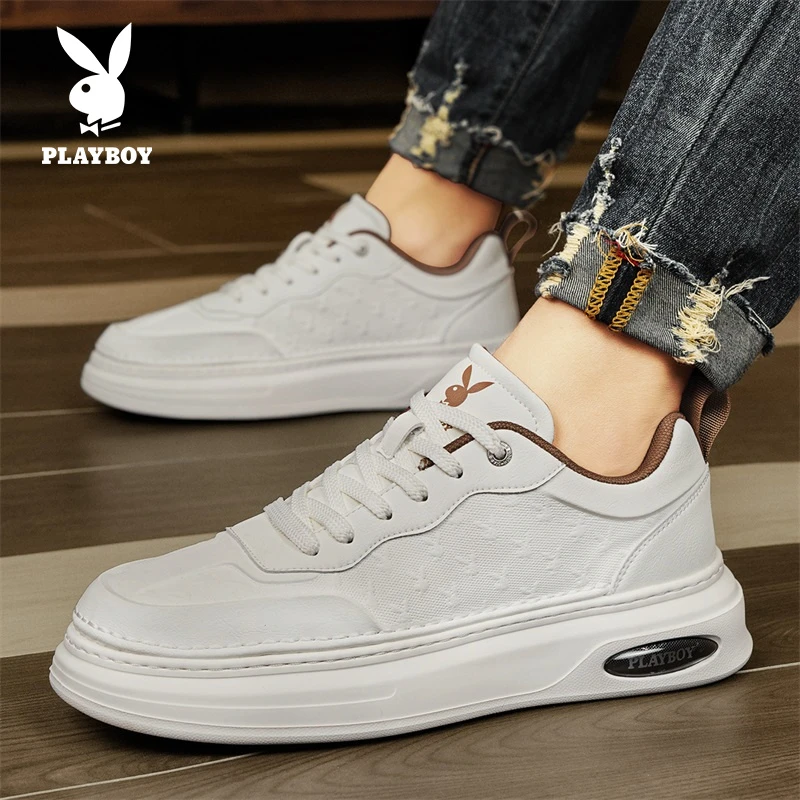 花花公子男鞋2025男士鞋子时尚百搭秋季透气潮流休闲户外运动板鞋