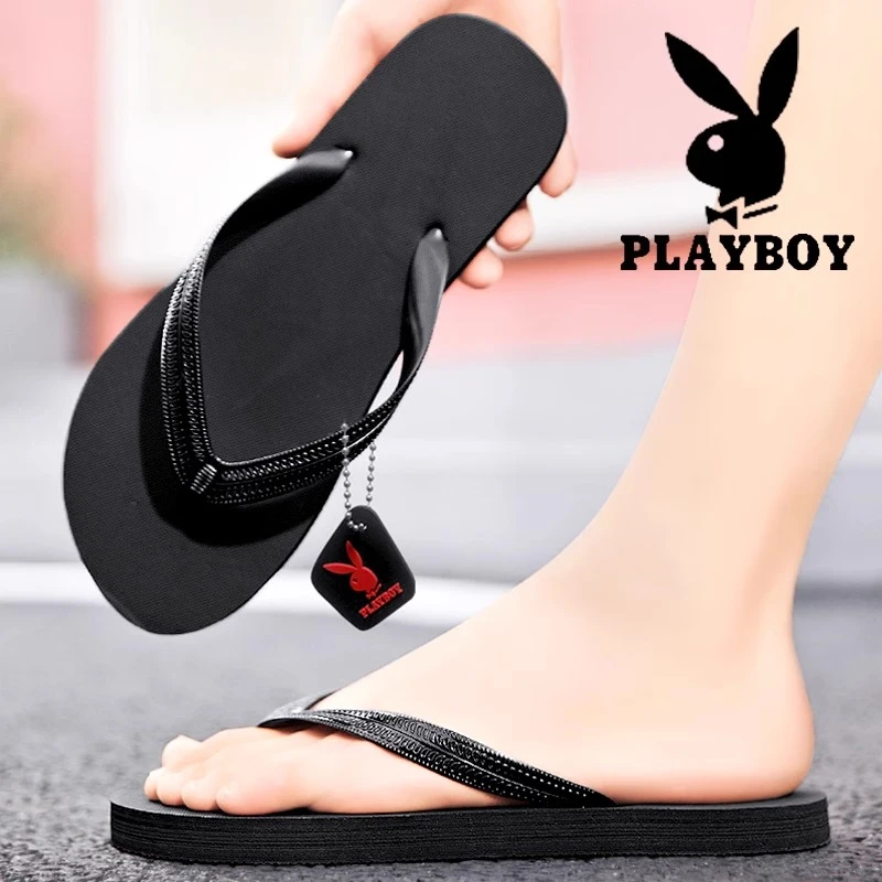 花花公子拖鞋男式冬季外穿2025新款时尚凉鞋室外穿沙滩夹脚人字拖