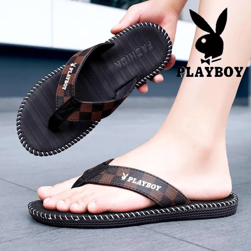 花花公子人字拖男秋季外穿防滑防臭夹脚拖鞋户外软底运动沙滩凉拖