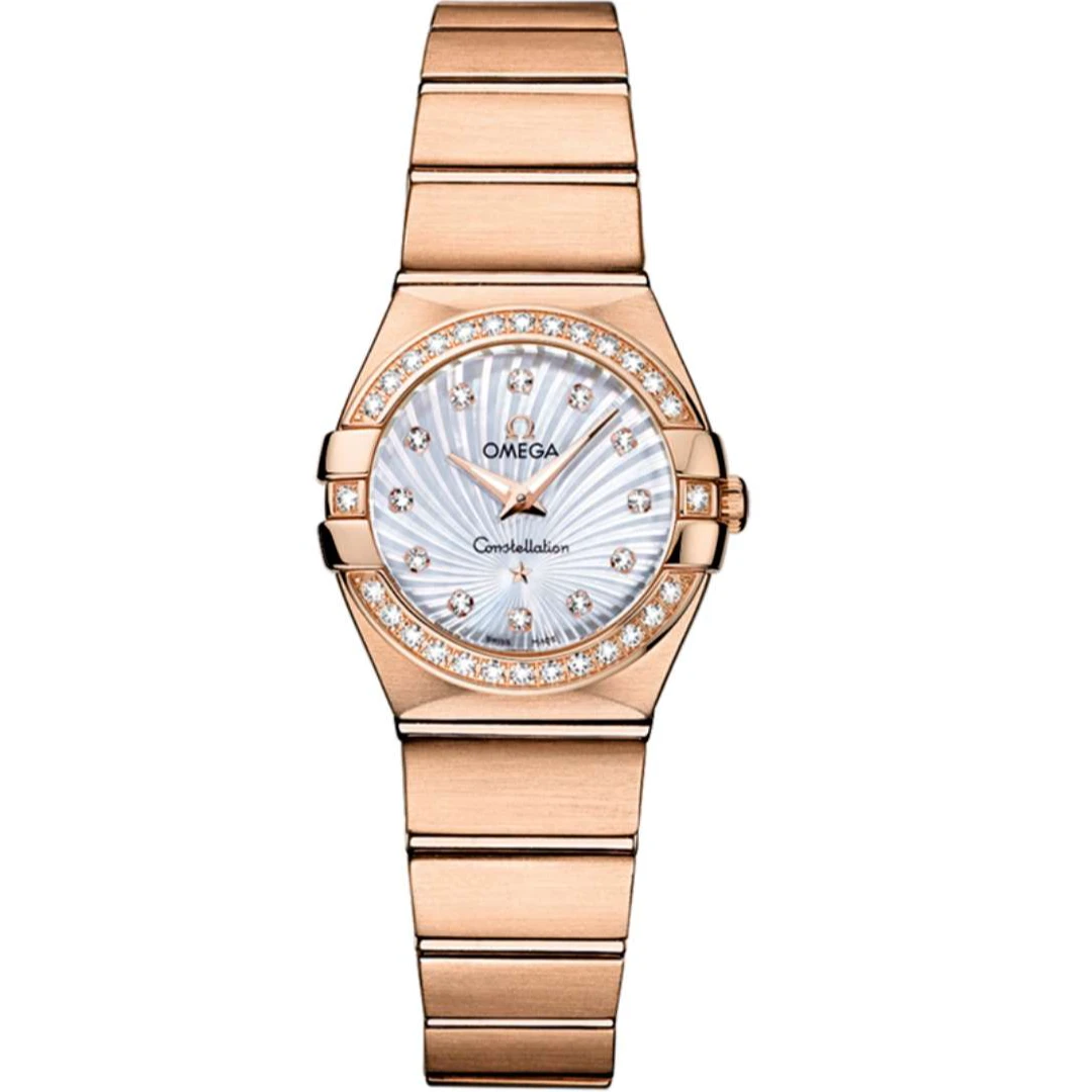 99新 Omega/欧米茄 星座/24mm/女表/123.55.24.60.55.001/石英/金