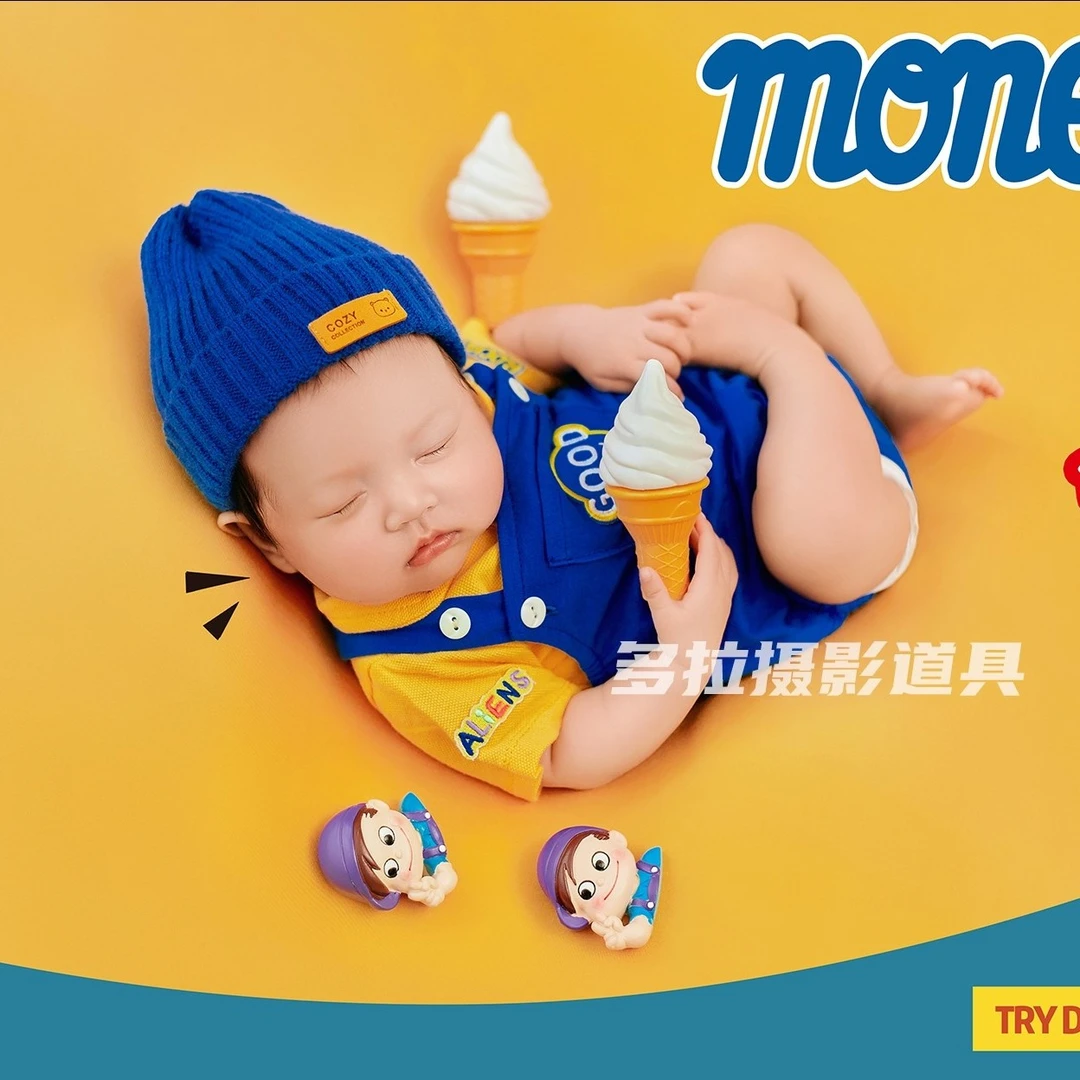 不二家男女宝宝摄影主题服装道具影楼拍照写真衣