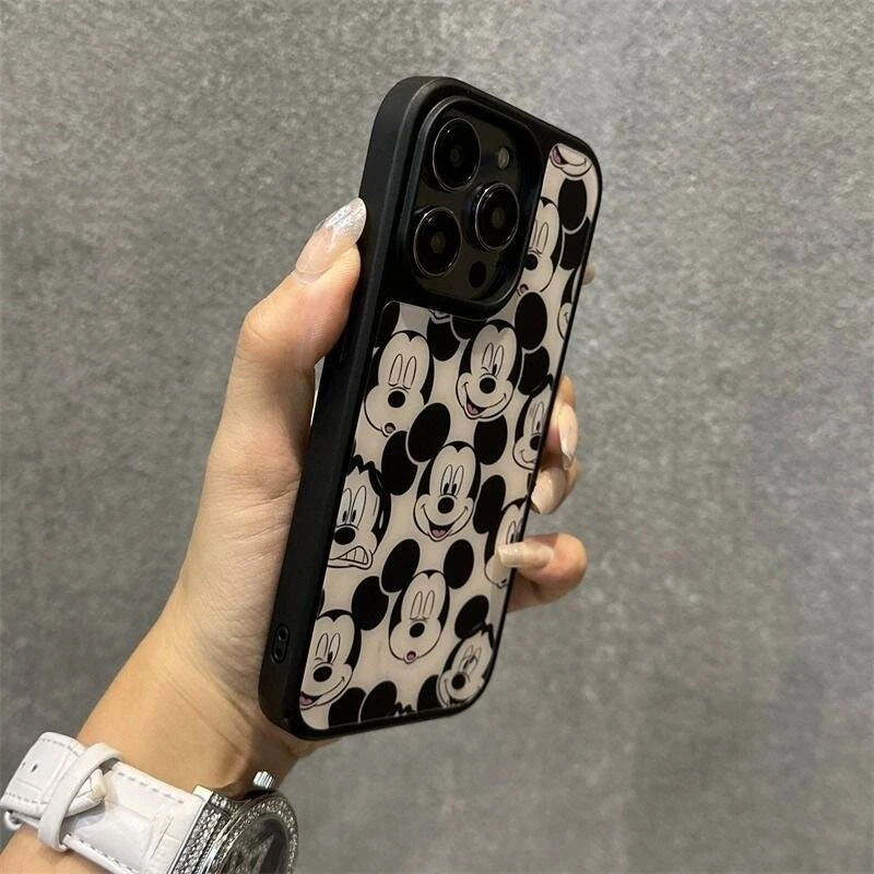 苹果14手机壳卡通可爱米奇iPhone15promax防摔13超薄12新款11小众