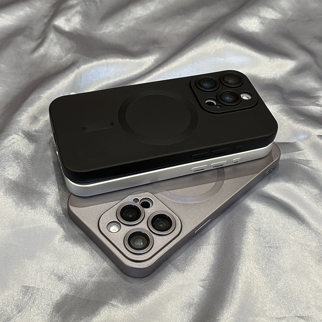 肤感磁吸适用苹果16手机壳iPhone15promax液态硅胶14全包镜头膜13