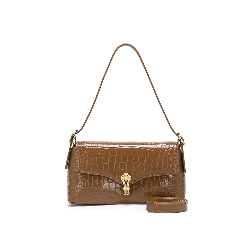 【妮可专属】时尚气质简约石头纹单肩斜挎包k-3257