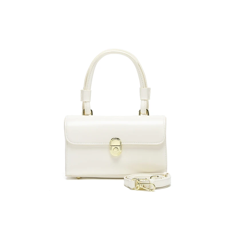 2024上新时尚简约气质优雅单肩斜挎包K-3281米白色