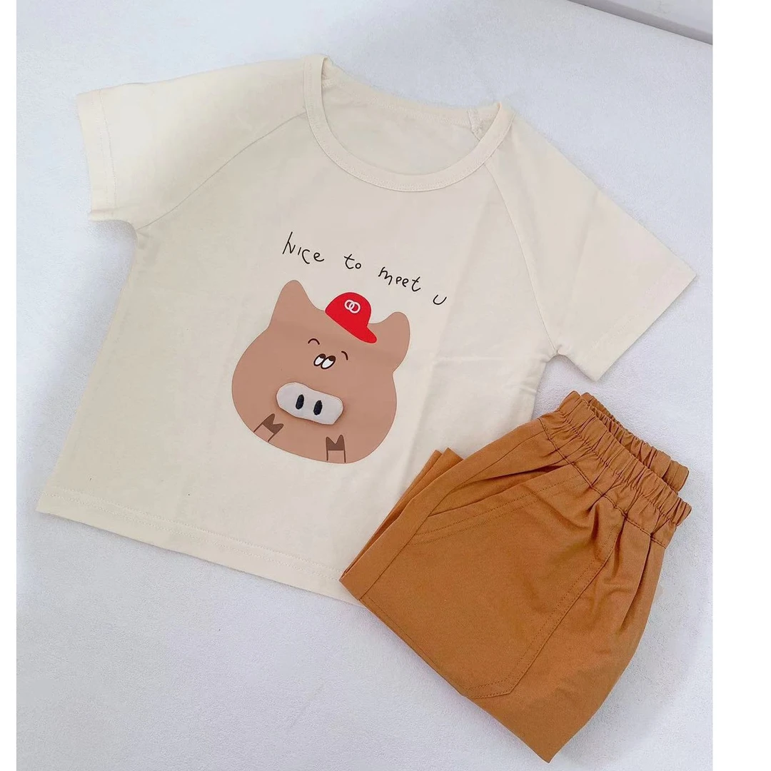 奇彩迪尼2024夏款KJY122快乐小猪短袖