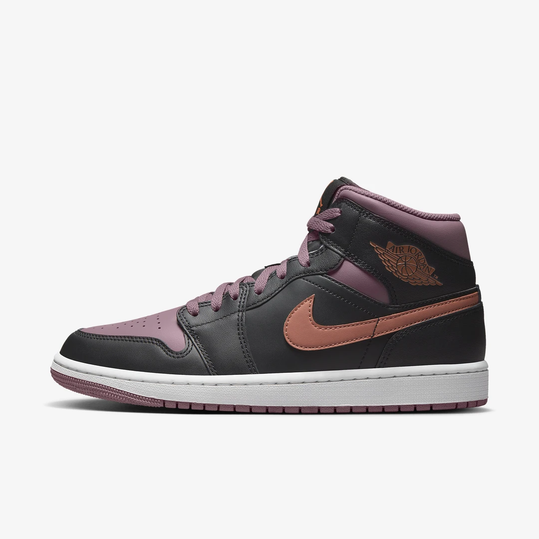 Air Jordan 1 Mid AJ1 中帮 复古篮球鞋 男款 紫色 FB9911-008