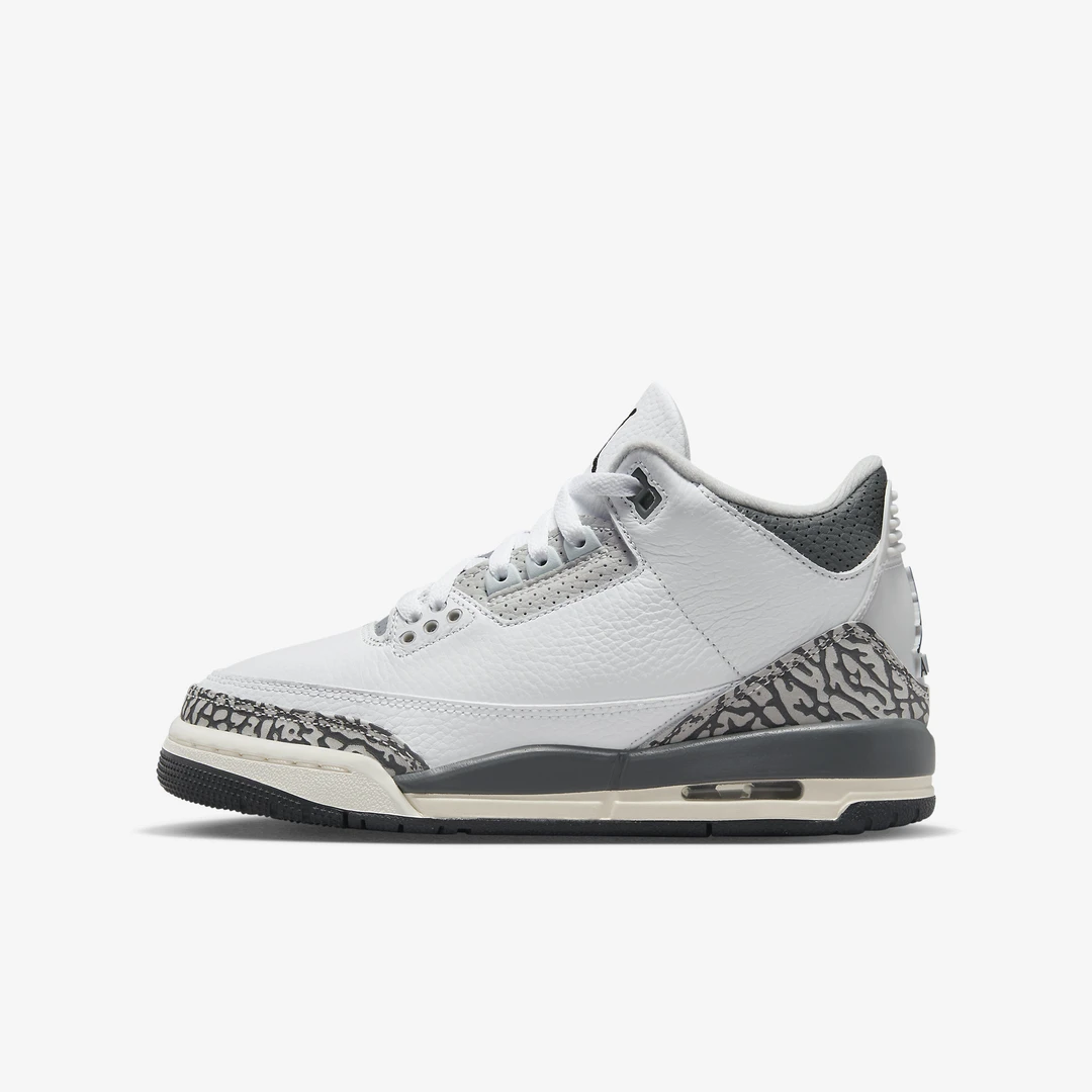 【现货】Air Jordan 3 AJ3 中帮 运动 篮球鞋 女 青少年 DX6665-100