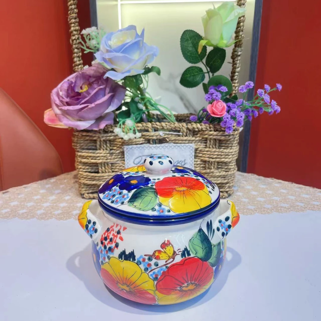 SANSEJIN繁花蝶舞系列 小储物罐