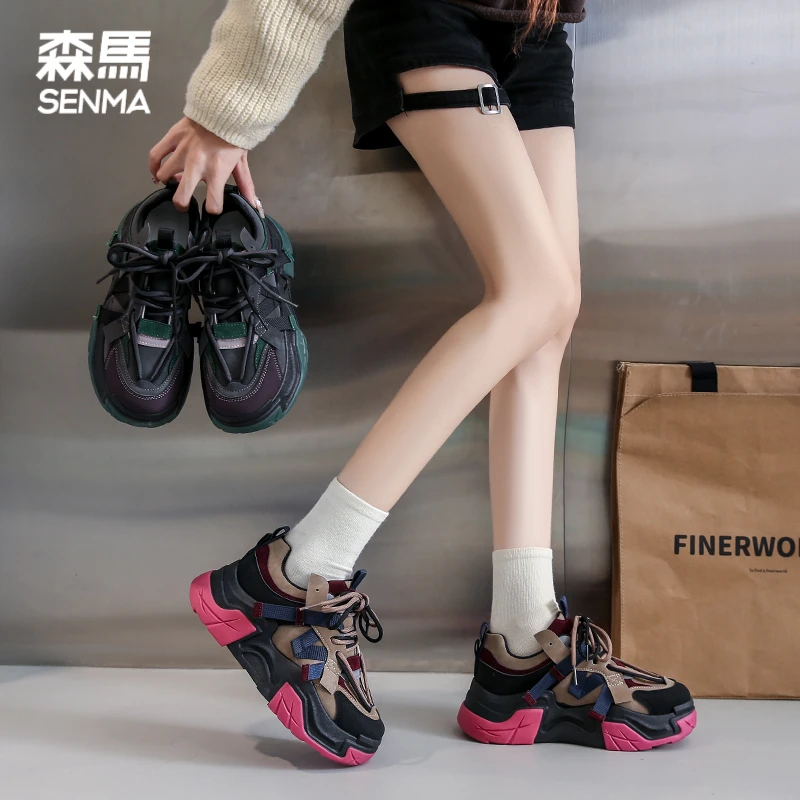 森马老爹鞋女鞋复古运动鞋厚底鞋透气鞋子潮流休闲鞋增高