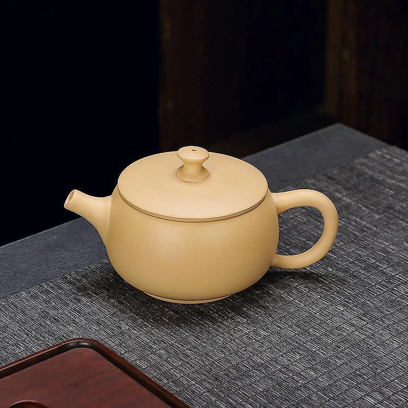 黄段泥汉瓦壶泡茶壶泡茶器棱形过滤家用茶壶（紫千宏）