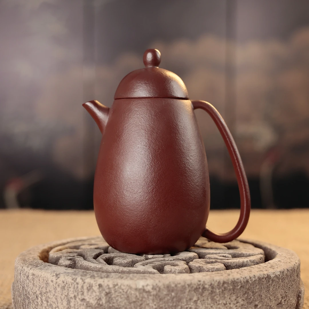 宜兴正宗紫砂壶原矿老紫泥名家功夫茶具礼品高身龙蛋茶壶家用