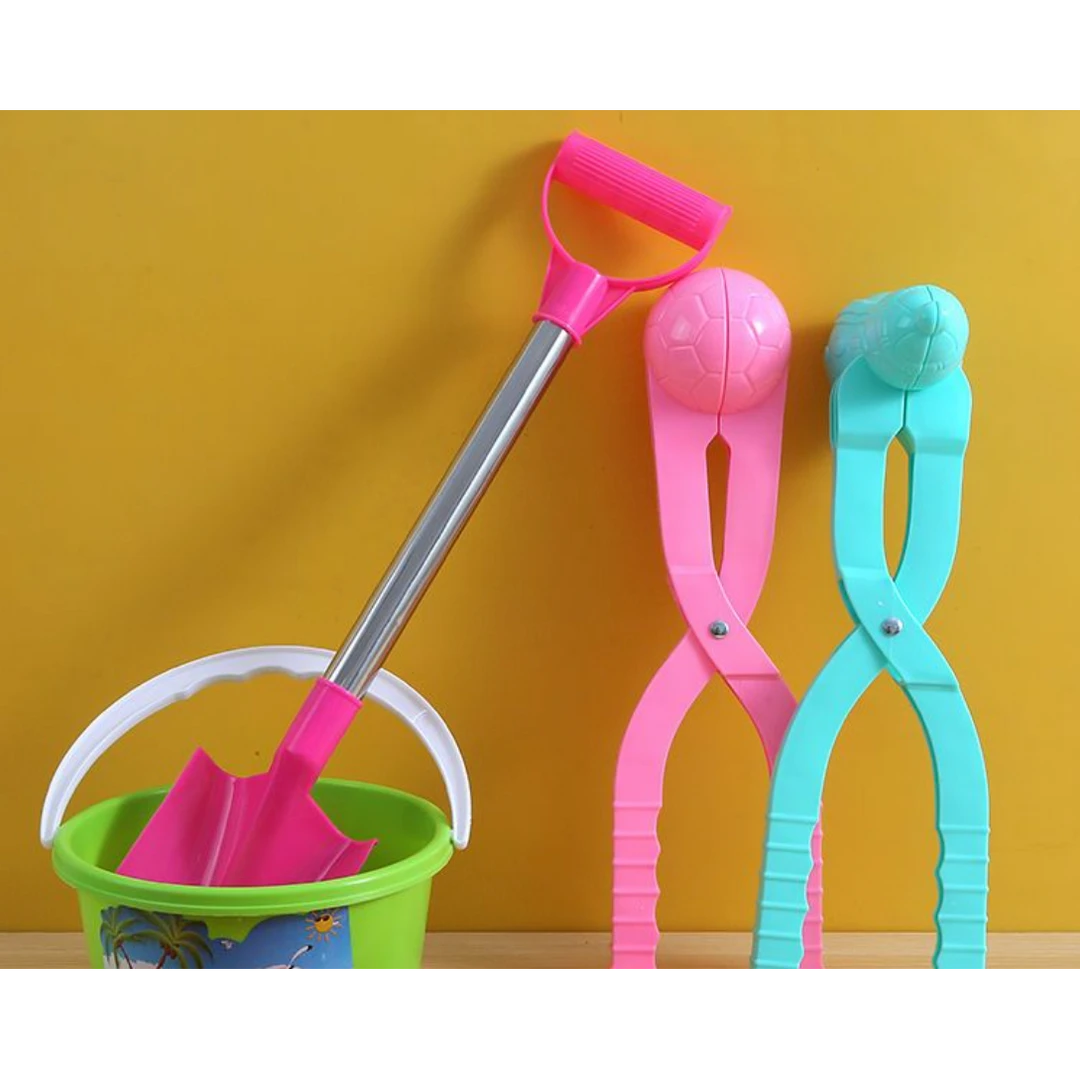 夹雪球神器小鸭子雪夹子玩具打雪仗下雪套装备儿童雪球夹玩雪工具