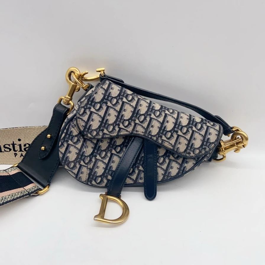 95新 DIOR/迪奥 迪奥老花马鞍包/1037 3961
