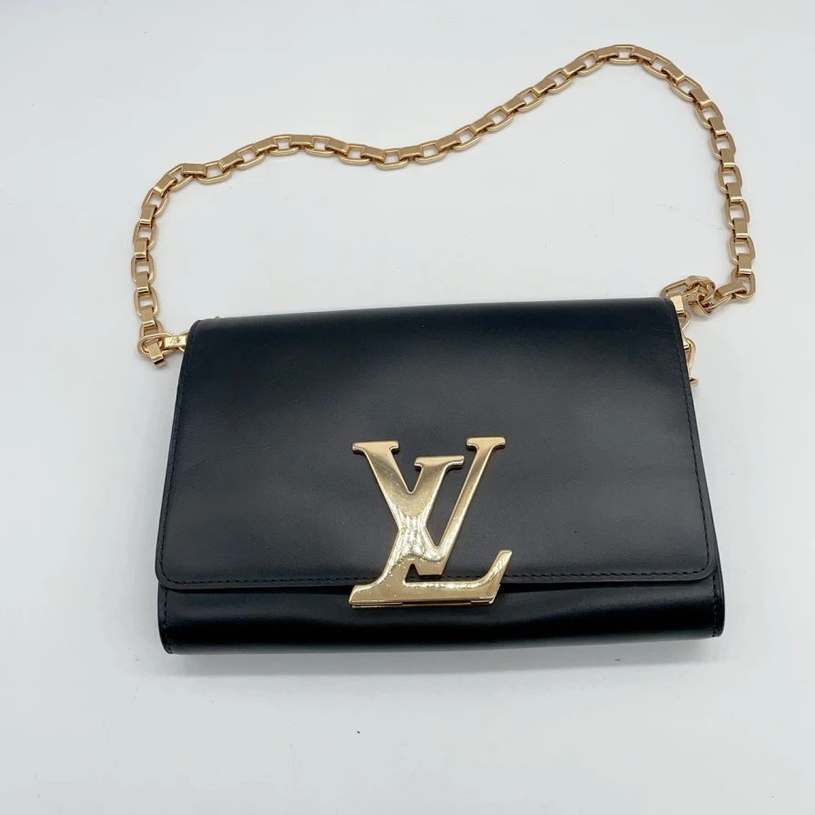 95新 LouisVuitton/路易威登 路易威登黑金链条包/1012 1207