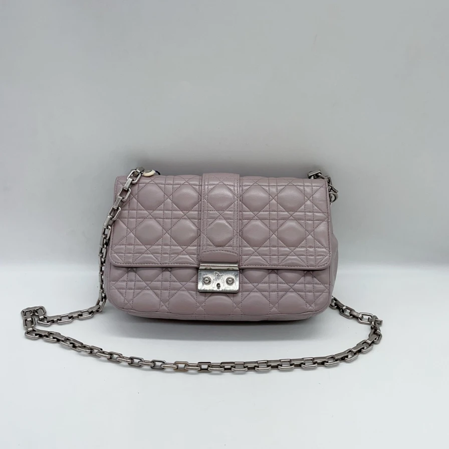 95新 DIOR/迪奥 迪奥淡紫色链条包/997 5133